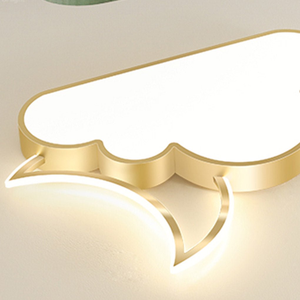 Nordic Modern Cartoon Cloud LED Flush Mount Ceiling Light for Kids Room and Bedroom Lighting