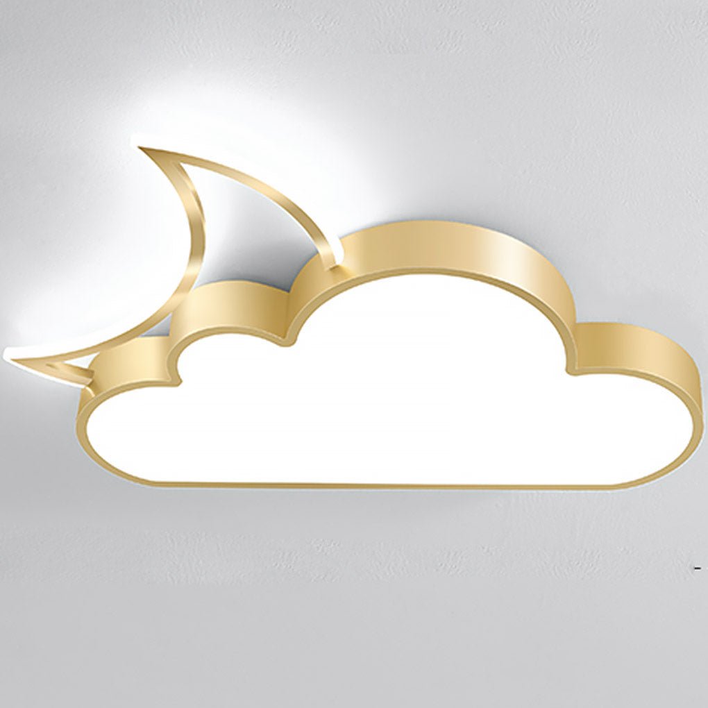 Nordic Modern Cartoon Cloud LED Flush Mount Ceiling Light for Kids Room and Bedroom Lighting