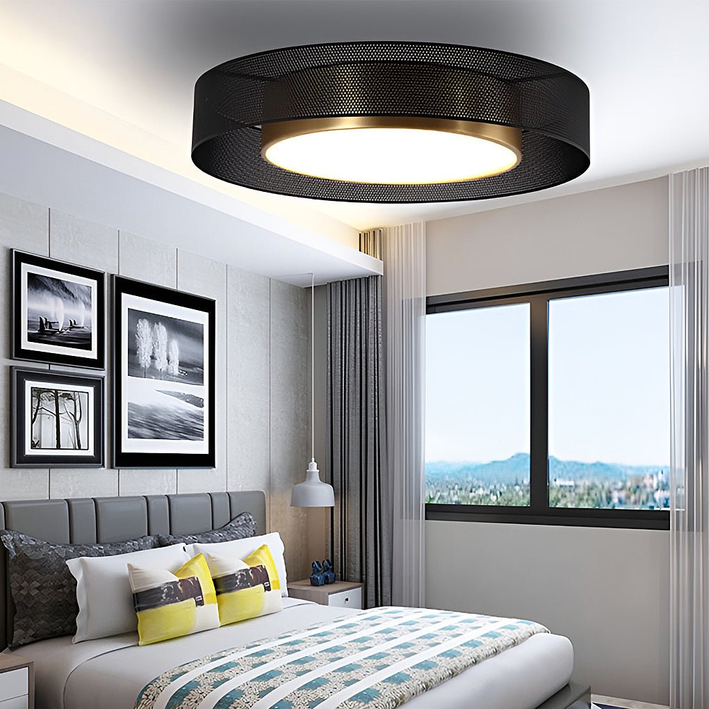 Nordic Dimmable LED Ceiling Light with Remote Control Flush Mount