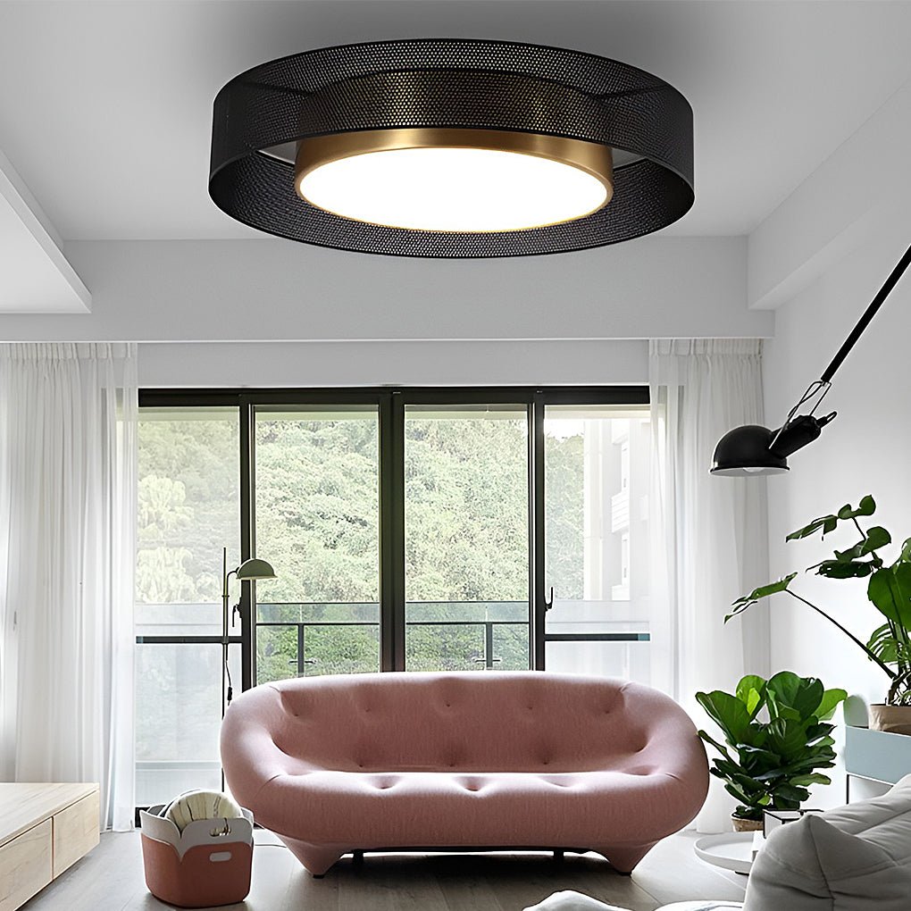Nordic Dimmable LED Ceiling Light with Remote Control Flush Mount