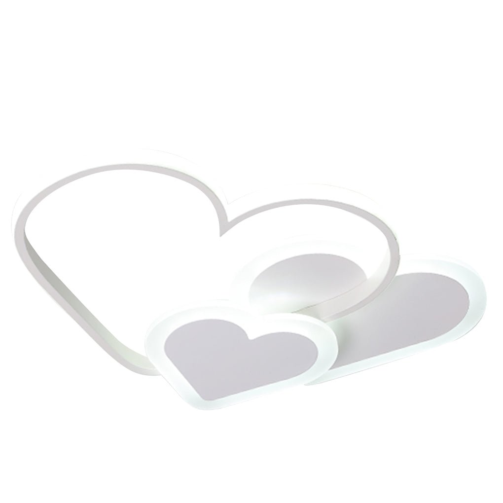 Nordic Heart-Shaped LED Ceiling Light for Kids Room - Modern, Creative, Stylish Decor
