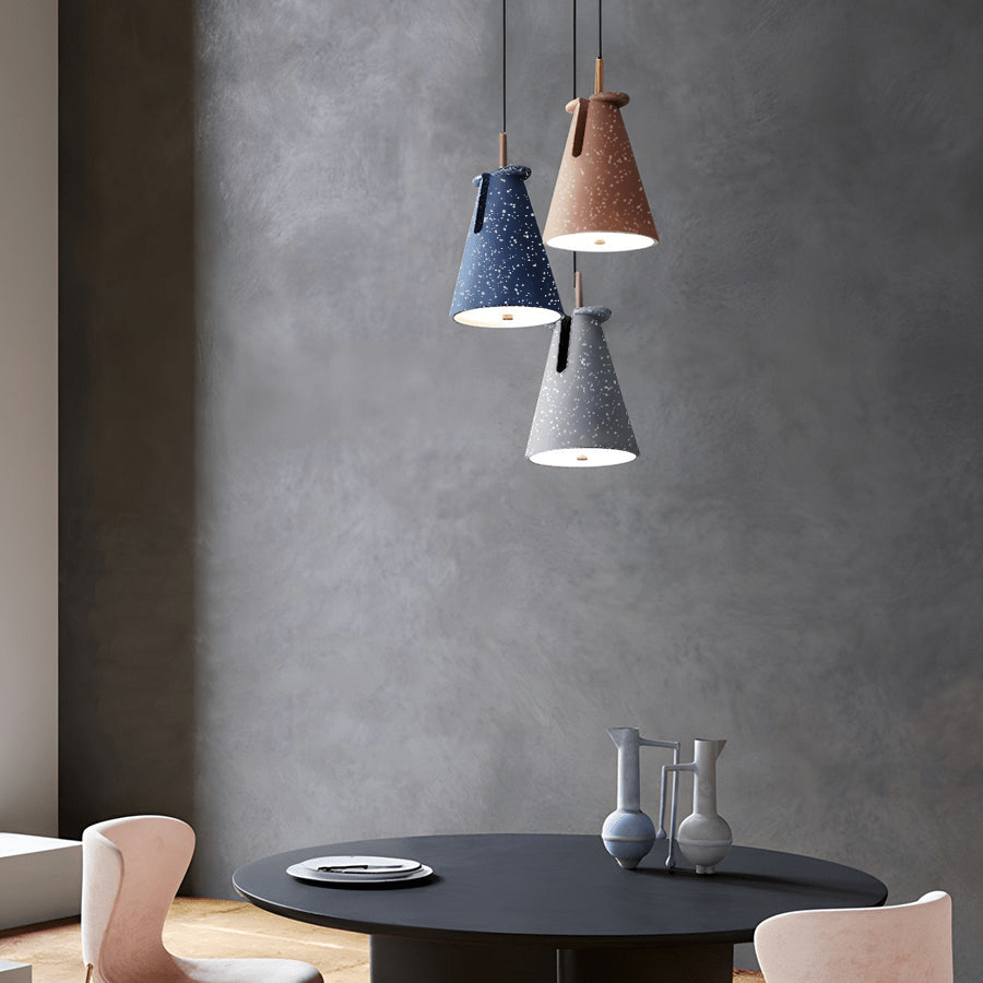 Nordic Tapered Resin Pendant Light - Modern Ceiling Fixture, Minimalist Lighting, Scandinavian Design, Home Decor, Stylish Illumination