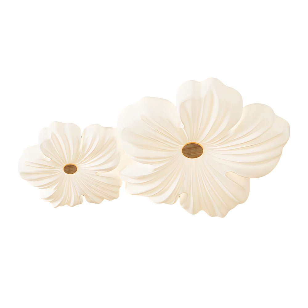 Nordic White Acrylic Flower Ceiling Lamp - LED 3-Step Dimming