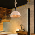 Nostalgic Linen Hemp Rope LED Chandelier - American Style Rustic Lighting