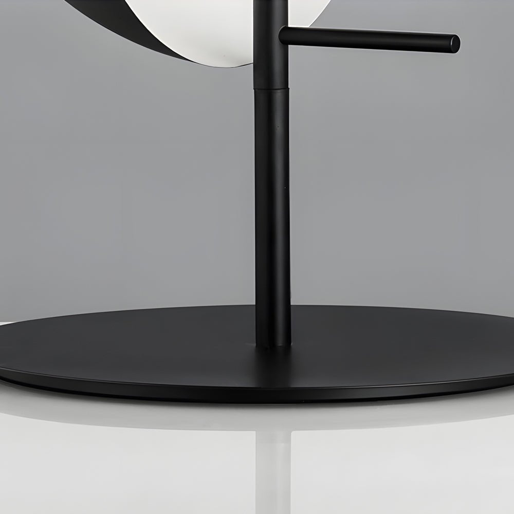 Amber Glass LED Table Lamp - Novelty Half-Spheres Design, Modern Accent Lighting for Home Decor, Energy-Efficient & Stylish Night Light