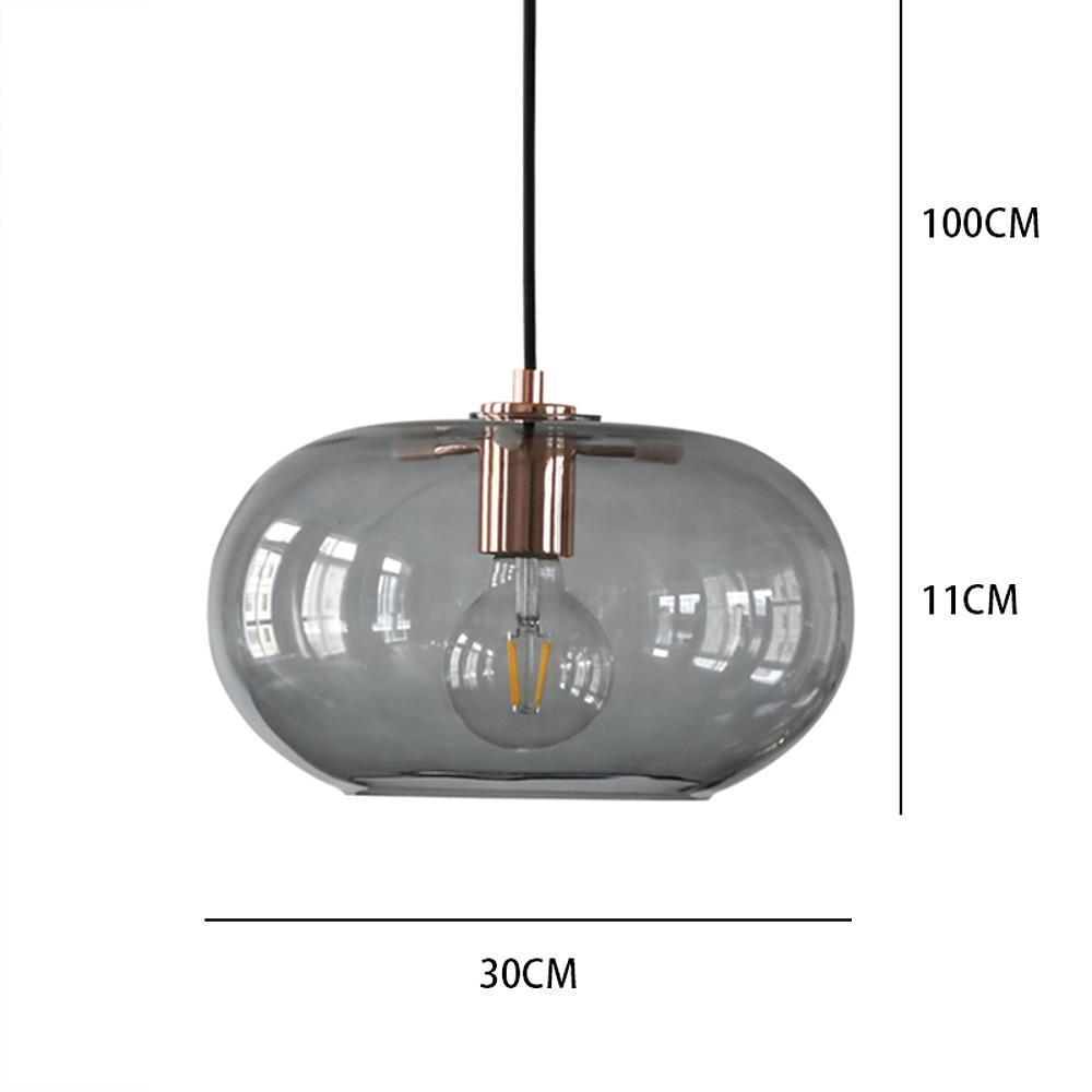 Artistic Electroplated Glass LED Pendant Light - Nordic Style Lighting