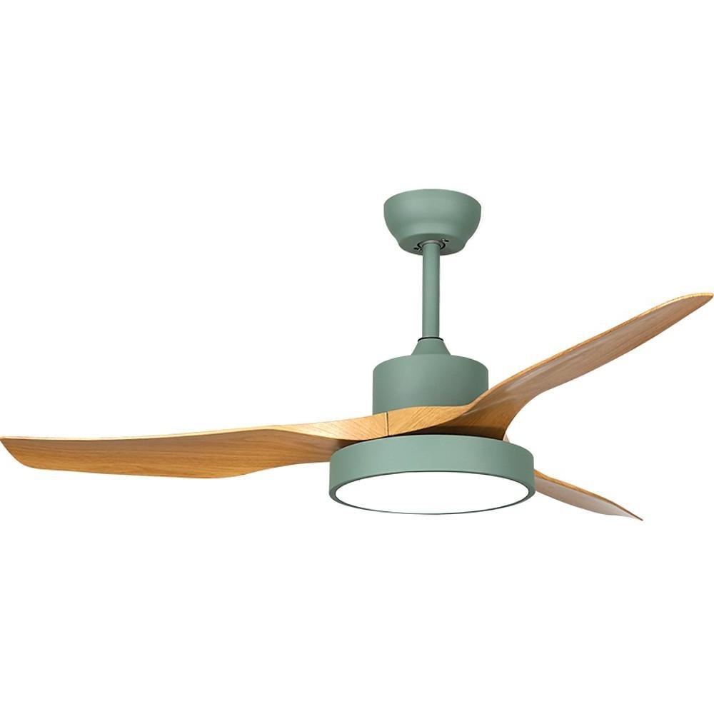 Rustic 3-Blade Ceiling Fan with LED Light – Vintage Appeal & Energy Efficient