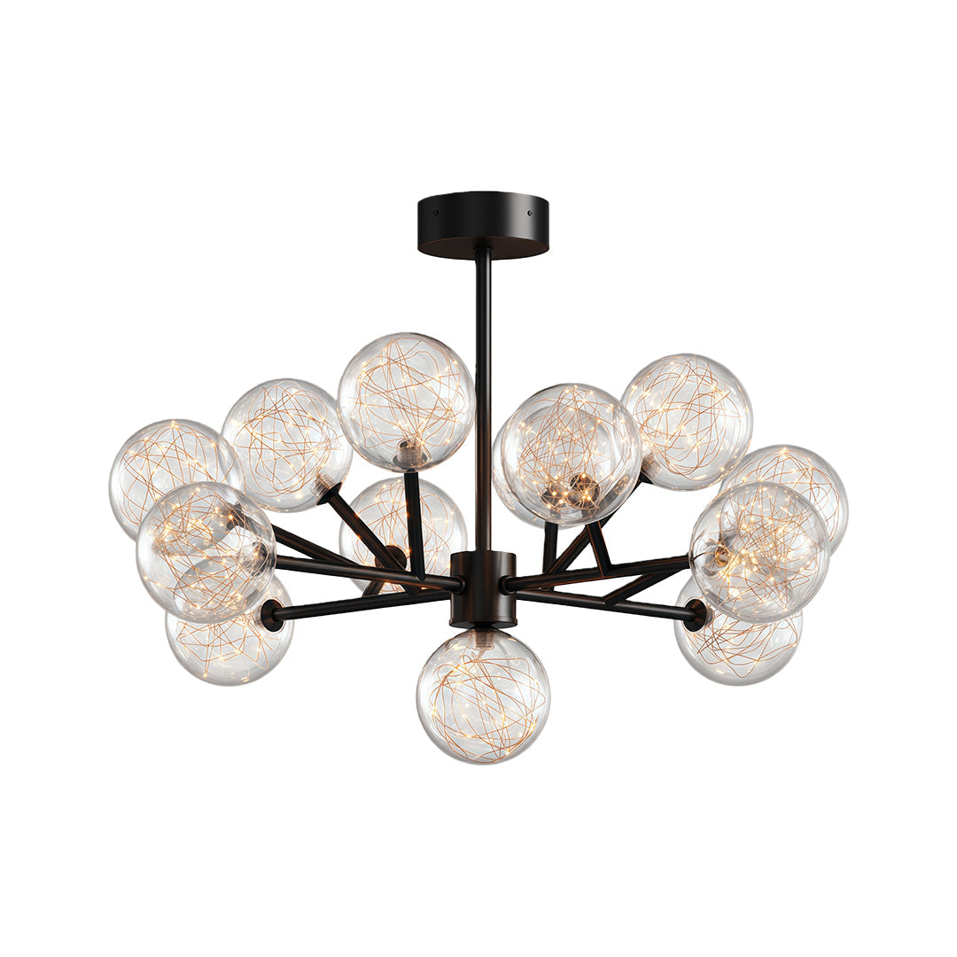 Modern Glass Globe Chandelier - Sky Star Ceiling Light