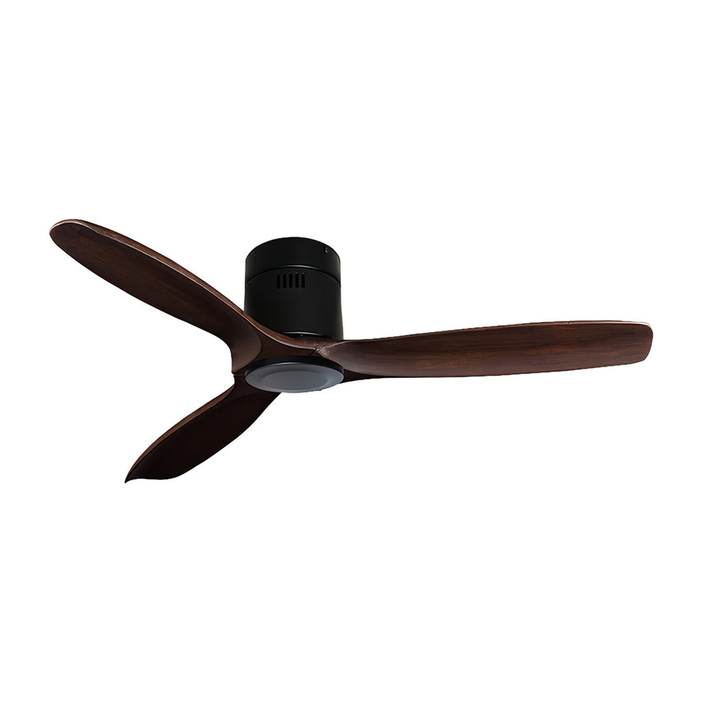Modern Wood 3-Blade Ceiling Fan with Light - Stylish Fandelier Design