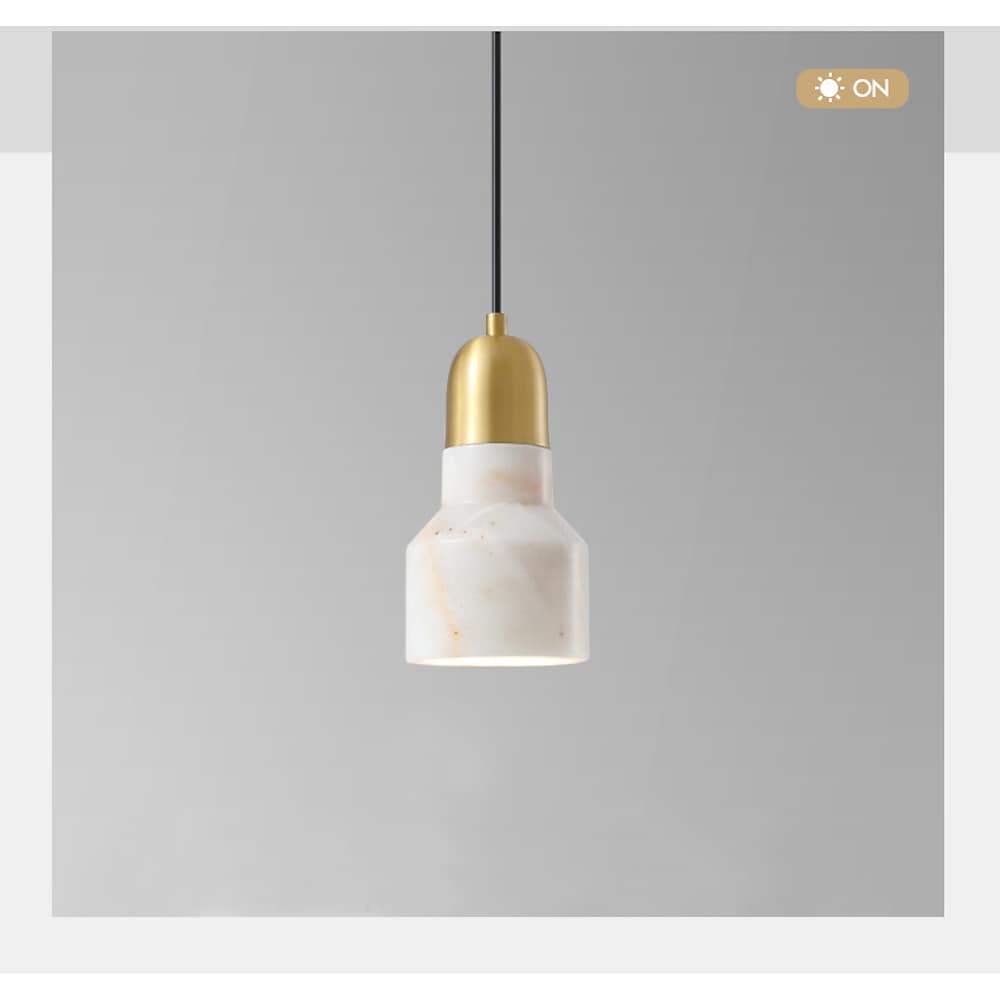 Modern Metal Marble Mini Pendant Light fixture Artistic Home Lighting