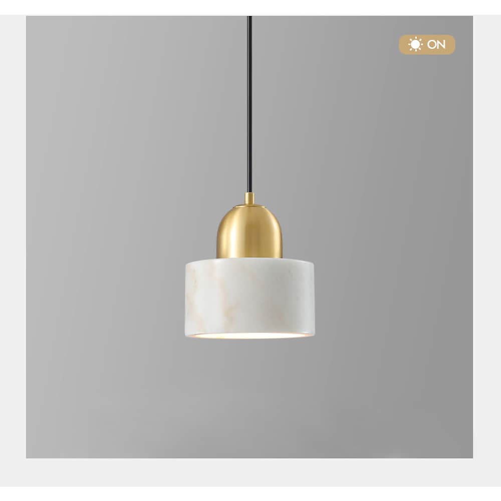 Modern Metal Marble Mini Pendant Light fixture Artistic Home Lighting