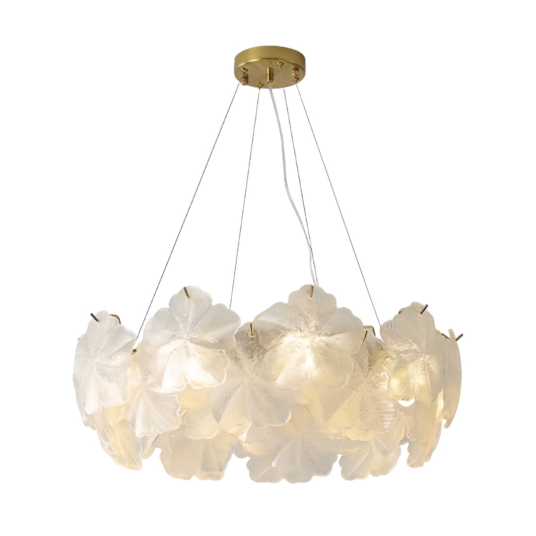Glass Garland Chandelier - Luxury French Wreath Ceiling Light
