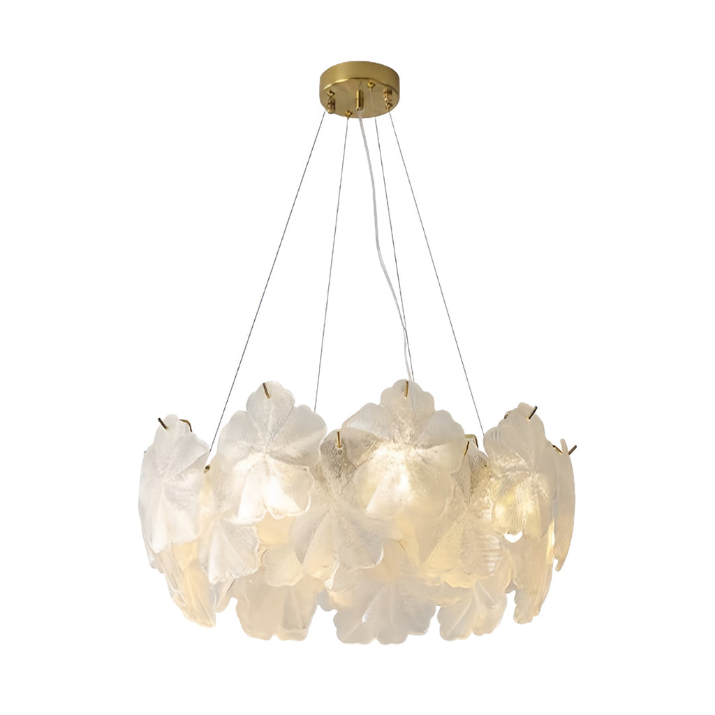Glass Garland Chandelier - Luxury French Wreath Ceiling Light