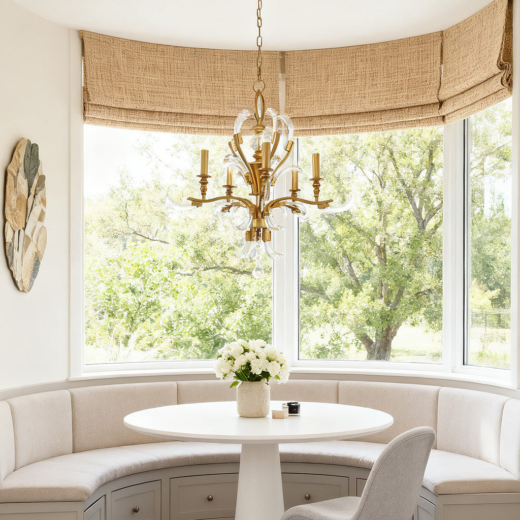 Gold and Crystal Chandelier Luxury Ceiling Light