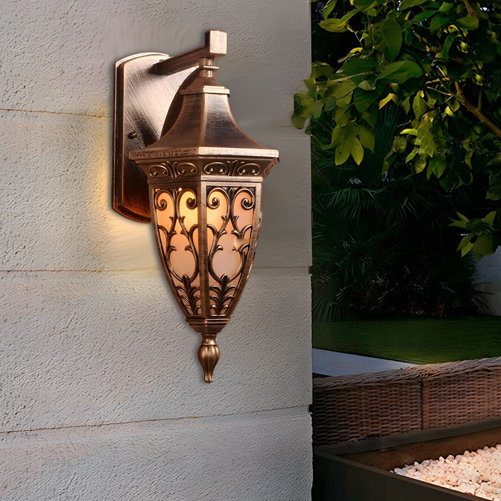 Antique Art Deco Outdoor Wall Sconces Retro Lantern