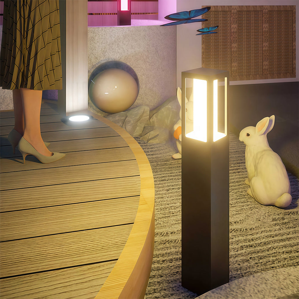 Path Bollard Lights Outdoor Waterproof Landscape Lighting