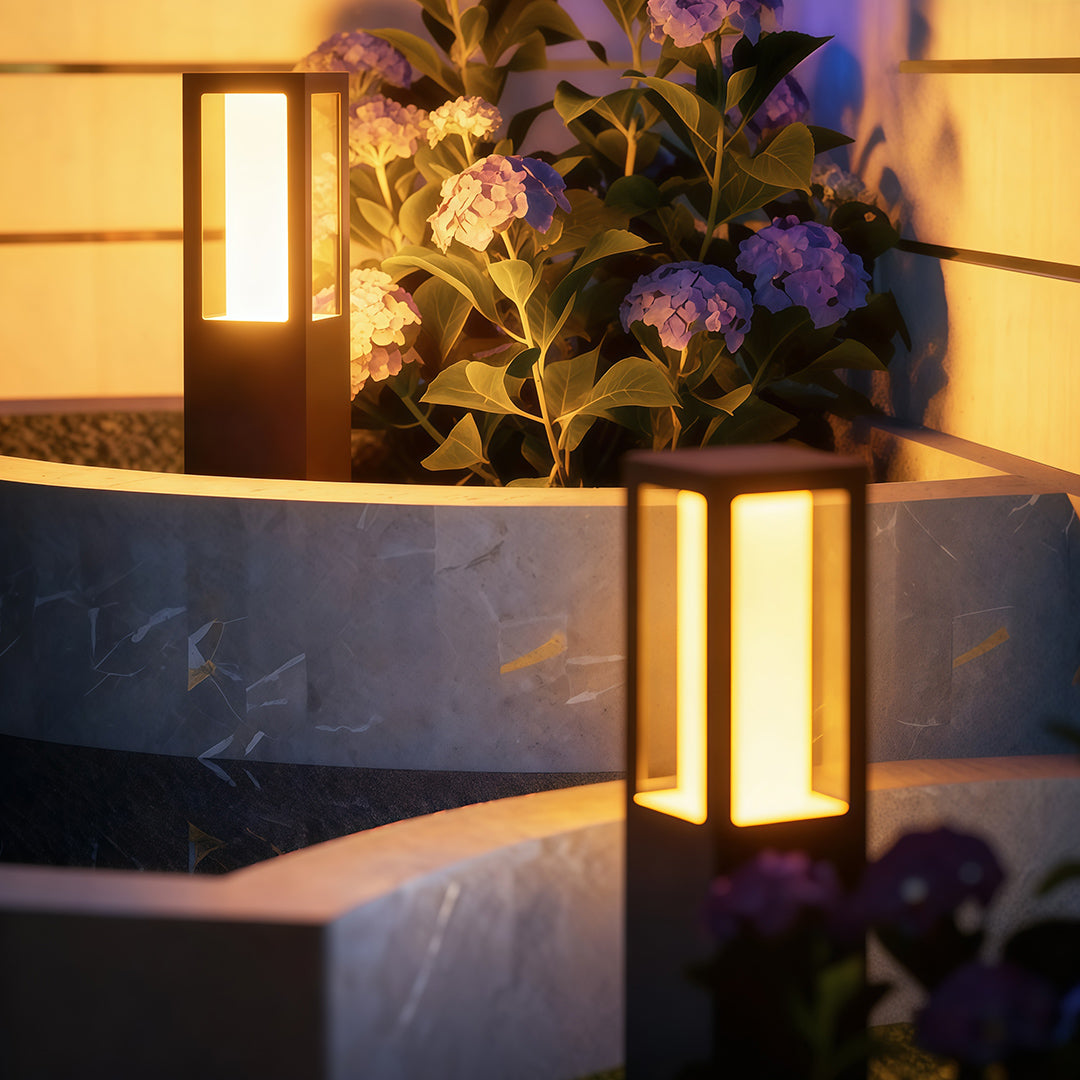 Path Bollard Lights Outdoor Waterproof Landscape Lighting