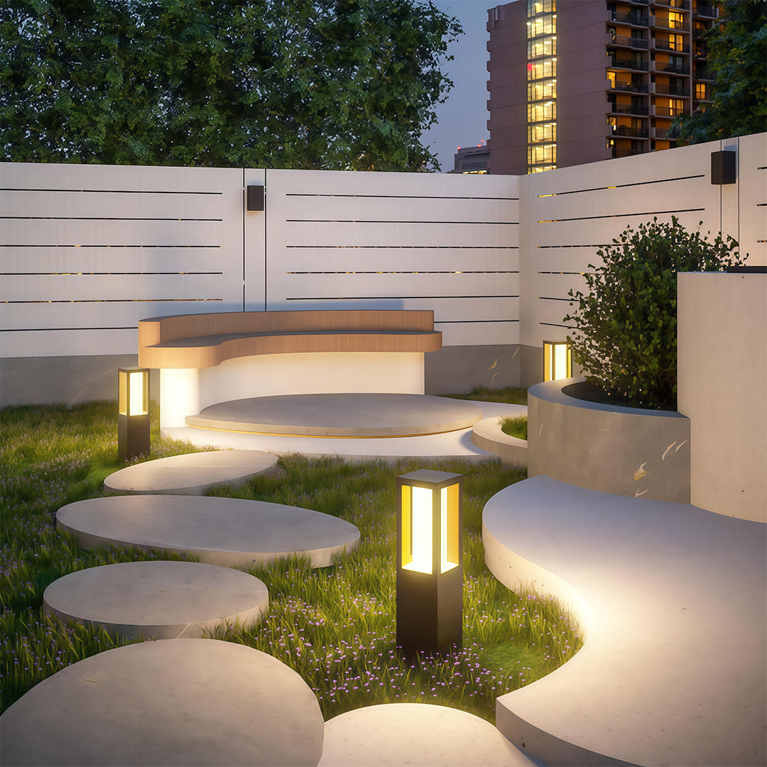 Path Bollard Lights Outdoor Waterproof Landscape Lighting