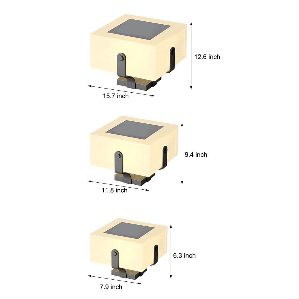 Modern Waterproof LED Square Brick Pillar Lights Outdoor Lighting