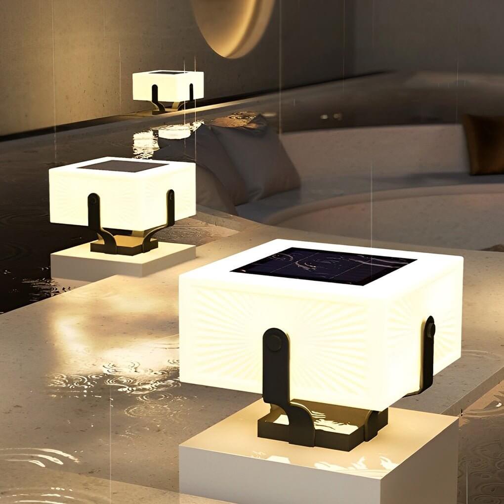 Modern Waterproof LED Square Brick Pillar Lights Outdoor Lighting