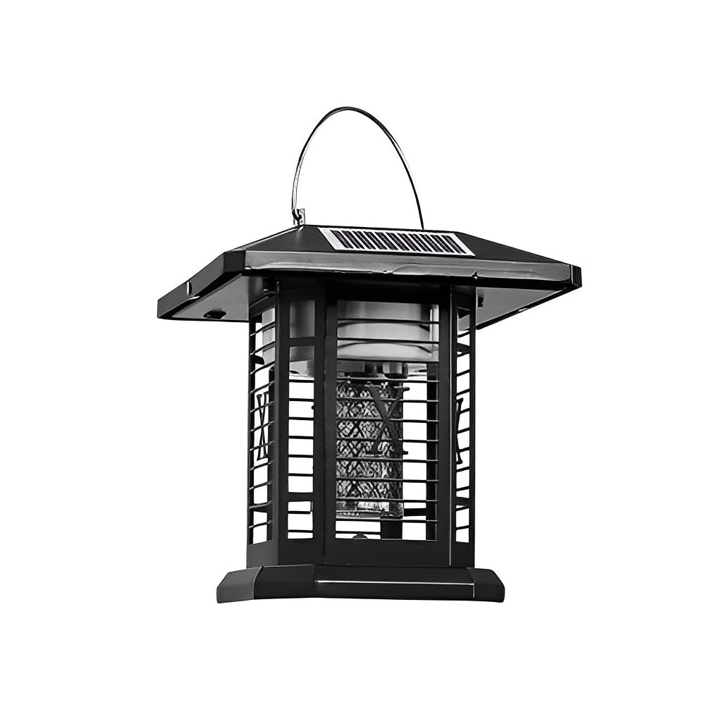 Outdoor Solar Bug Repellent Light - Waterproof Metal Insect Zapper Lantern