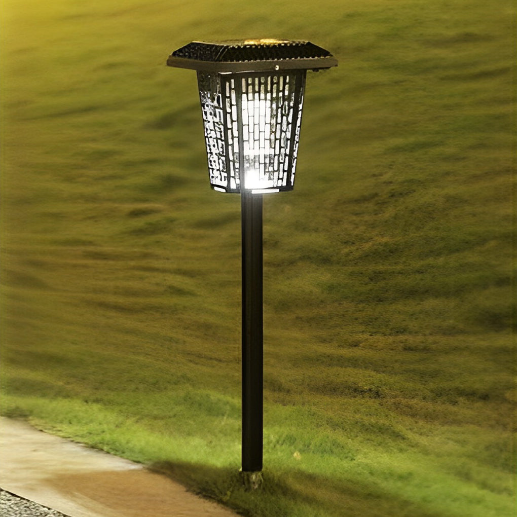 Outdoor Solar Bug Repellent Waterproof Metal Light - Insect Repellent LED Light for Patio & Garden