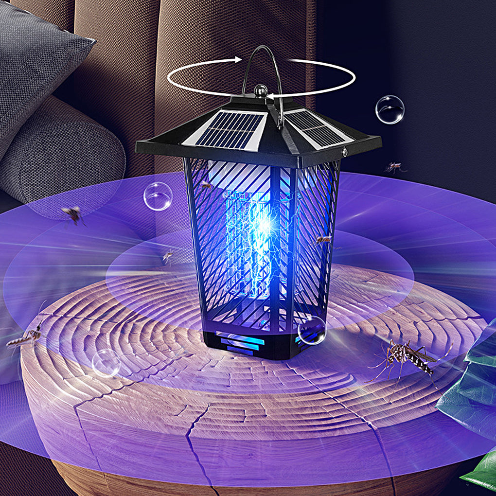 Outdoor Solar Bug Repellent Waterproof Metal Light - Insect Repellent LED Light for Patio & Garden