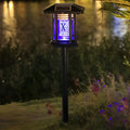 Outdoor Solar Bug Repellent Light - Waterproof Metal Insect Zapper Lantern