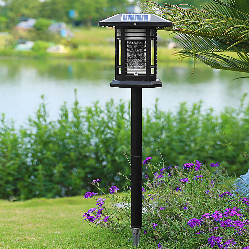 Outdoor Solar Bug Repellent Waterproof Metal Light - Insect Repellent LED Light for Patio & Garden