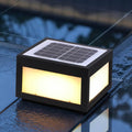 Square Black LED Outdoor Pillar Light Fixture