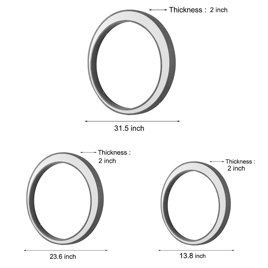 Outdoor Modern Moon LED Wall Light - Waterproof Cylinder Design