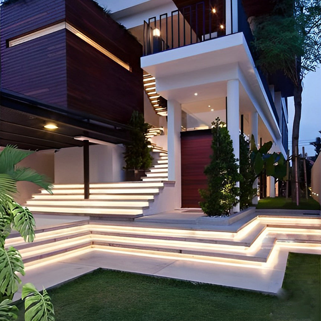 Outdoor Flexible LED Light Strips - Modern Waterproof Lighting for Decks & Patios