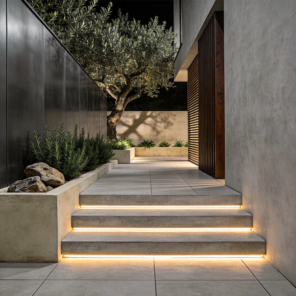 Modern Outdoor LED Light Strips - Flexible Waterproof Lighting Solutions