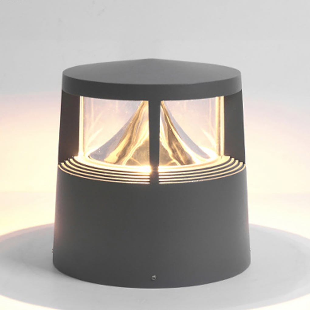 Short Aluminum Volcano Cob Lawn Light - Durable Outdoor Bollard Lighting