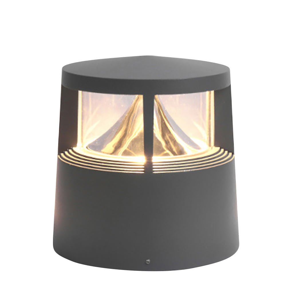 Short Aluminum Volcano Cob Lawn Light - Durable Outdoor Bollard Lighting