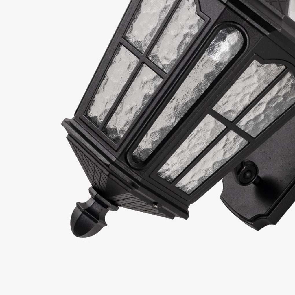 Vintage LED Solar Lantern for Outdoor Front Porch Lighting - Aluminum Design