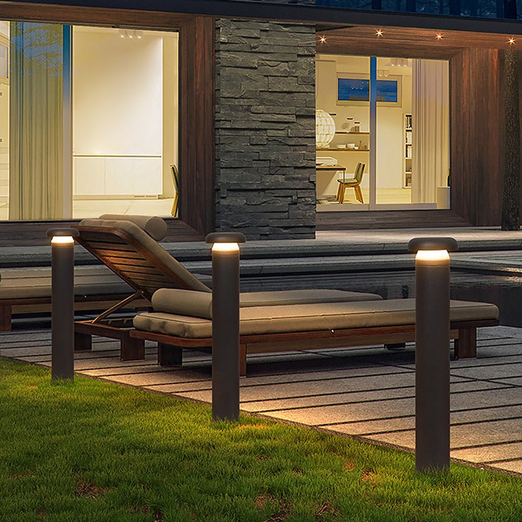 Modern Cylinder Bollard LED Garden Lights - Durable Landscape Lighting, Outdoor Pathway Illumination