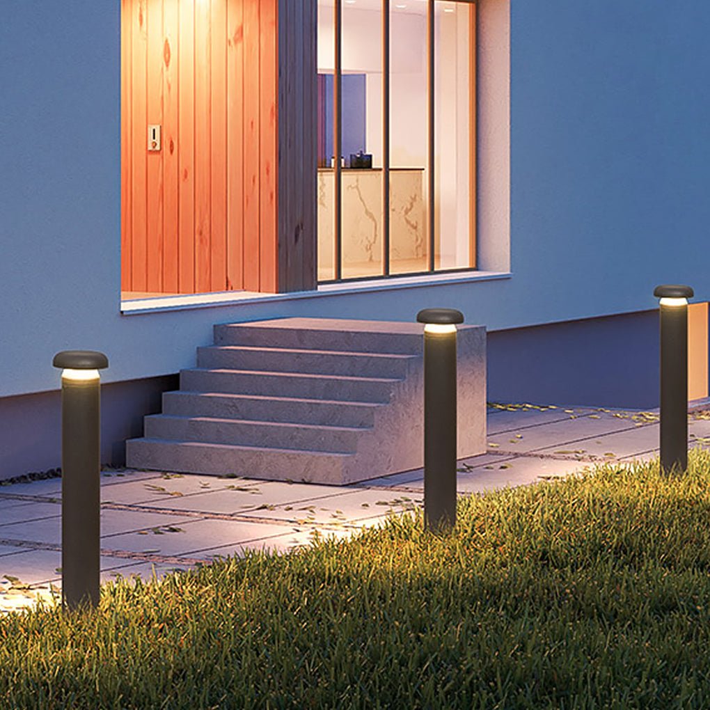 Modern Cylinder Bollard LED Garden Lights - Durable Landscape Lighting, Outdoor Pathway Illumination