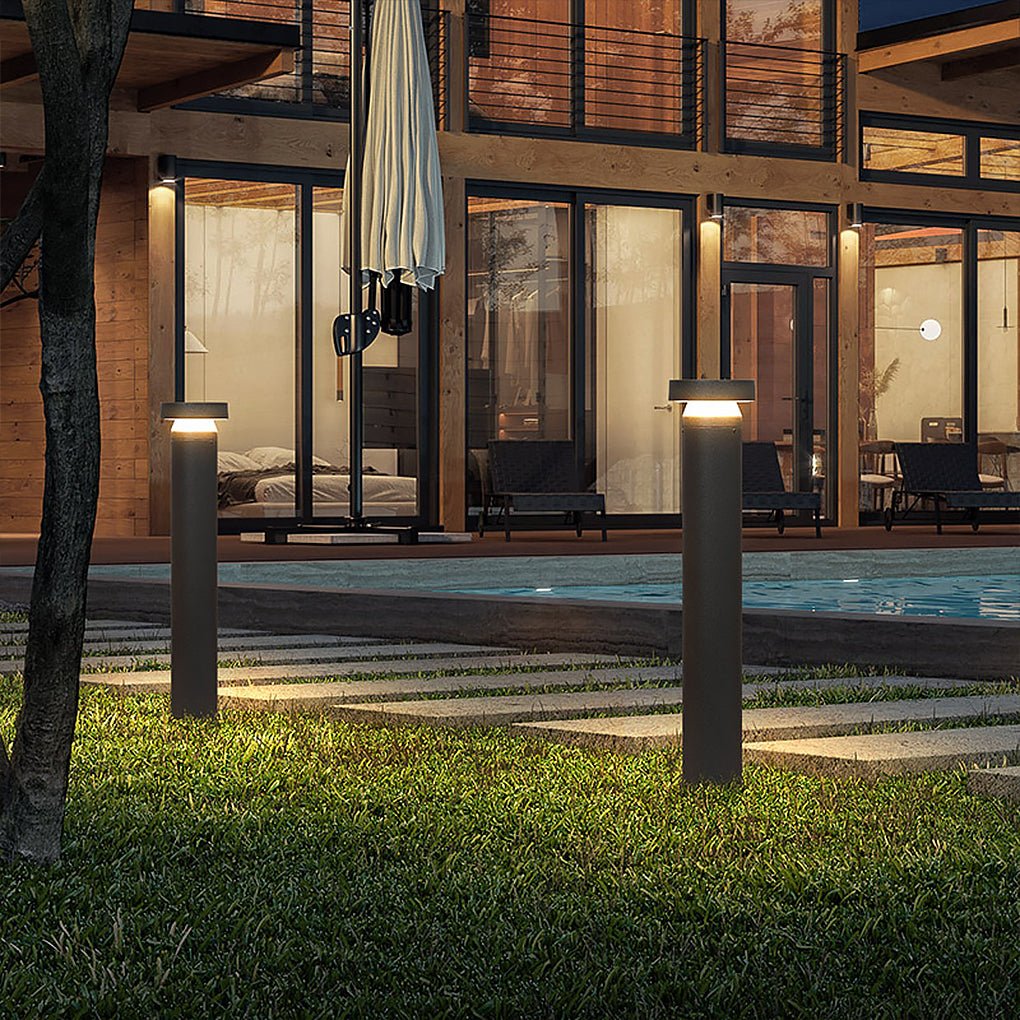 Modern Cylinder Bollard LED Garden Lights - Durable Landscape Lighting, Outdoor Pathway Illumination