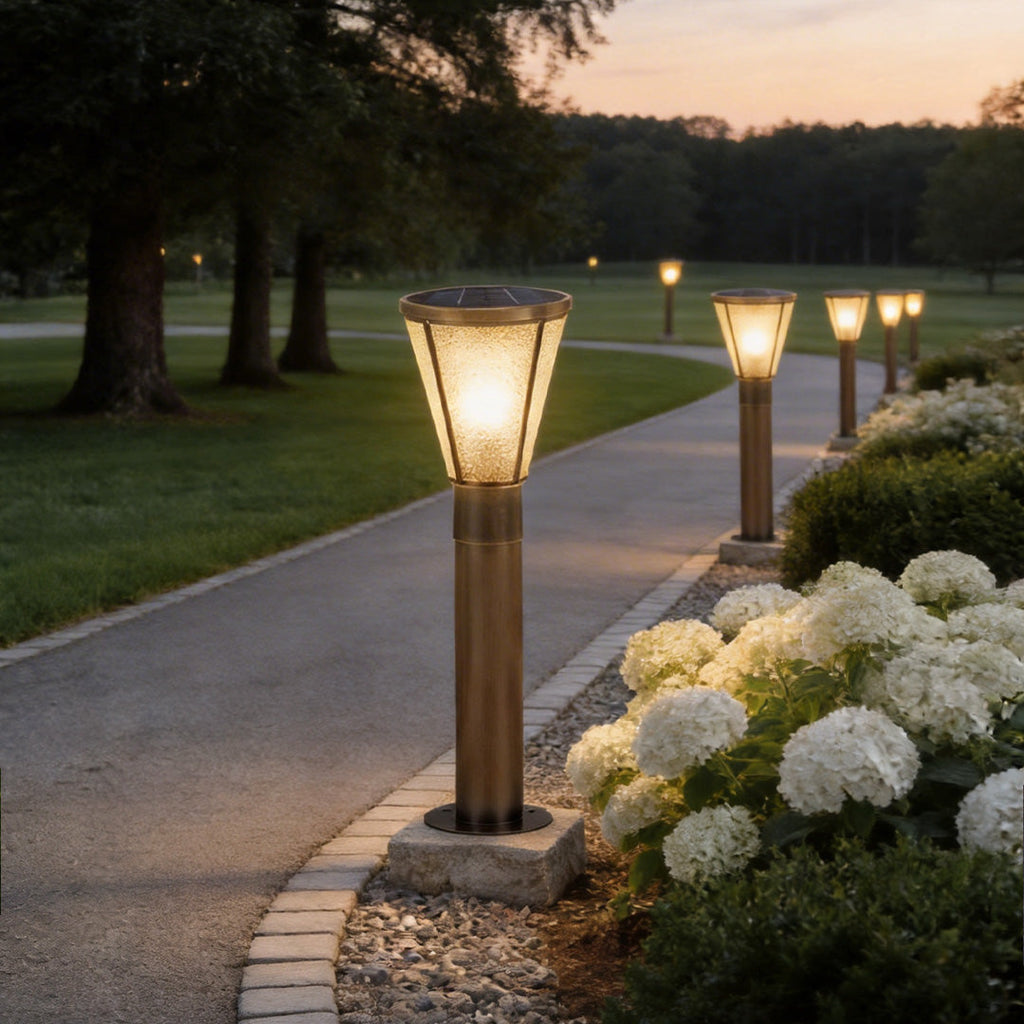 Copper Waterproof LED Garden Path Lights - Outdoor Landscape Lighting