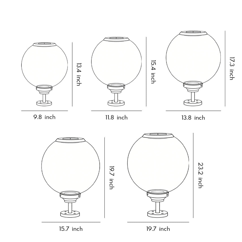 Outdoor Solar LED Gate Pillar Lights Waterproof Solar Lighting for Garden