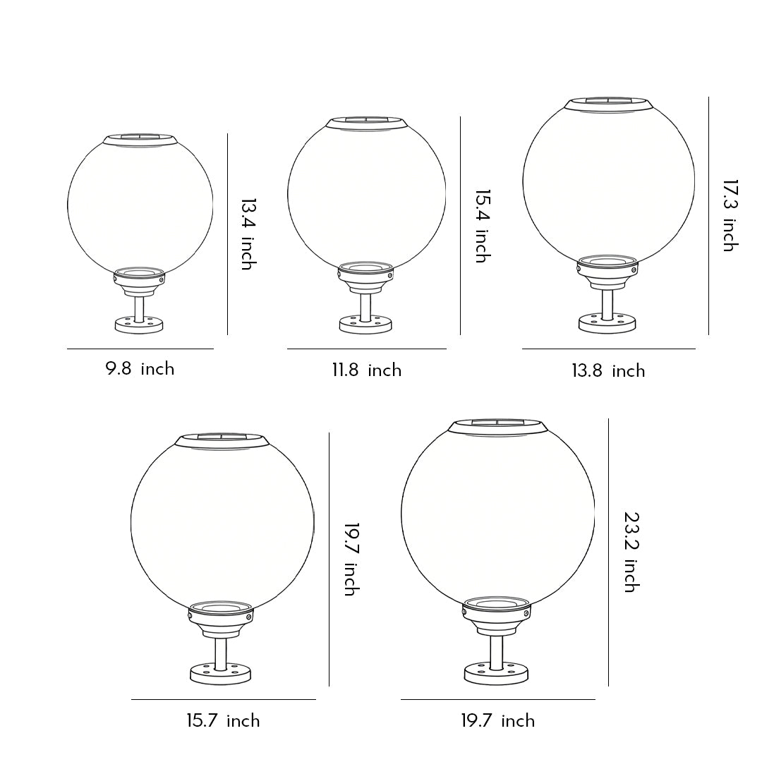Outdoor Solar LED Gate Pillar Lights Waterproof Solar Lighting for Garden