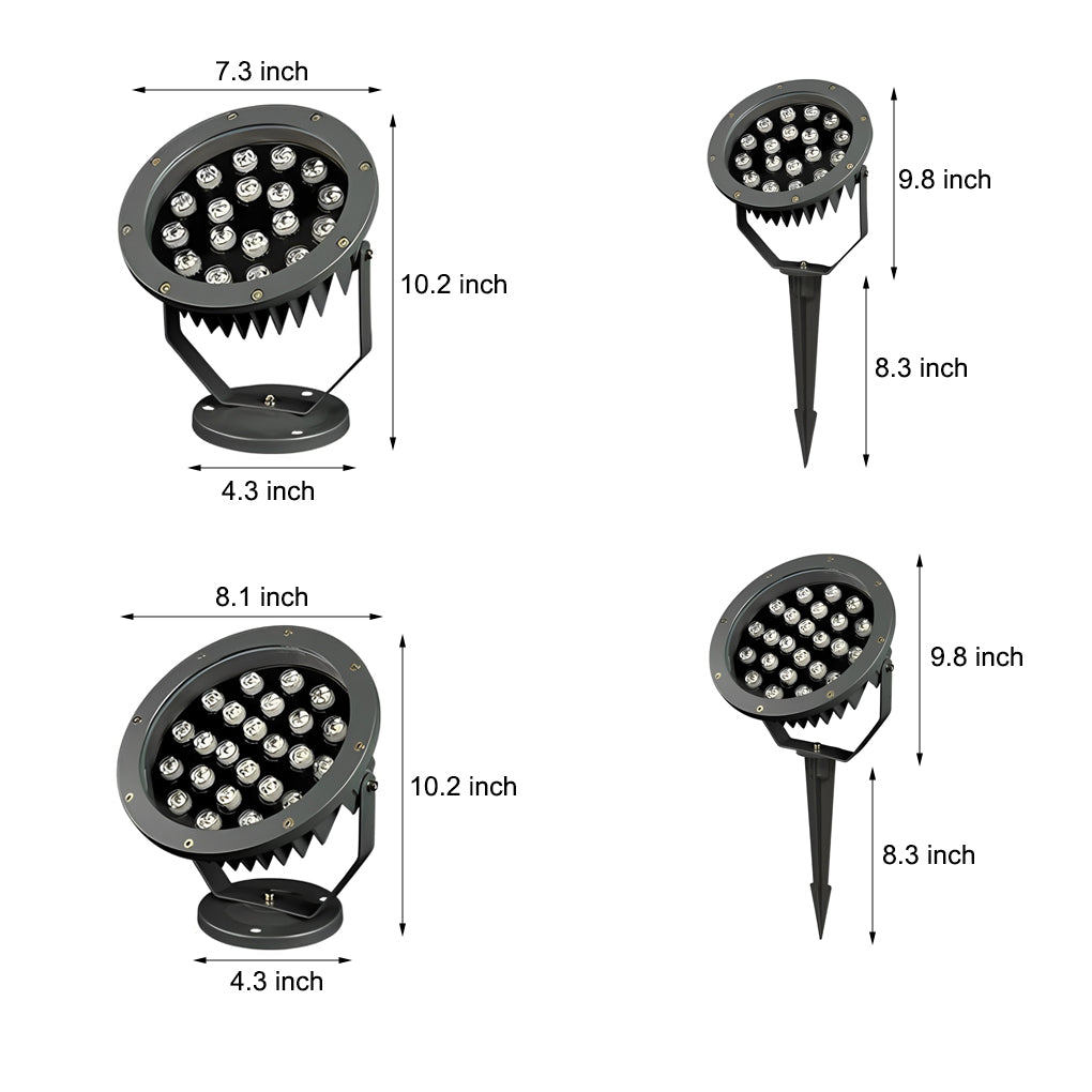 Modern Outdoor LED Spotlights for Energy-Efficient Garden Lighting