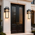 Outdoor Waterproof Black LED Wall Light - Energy Efficient, Stylish Design