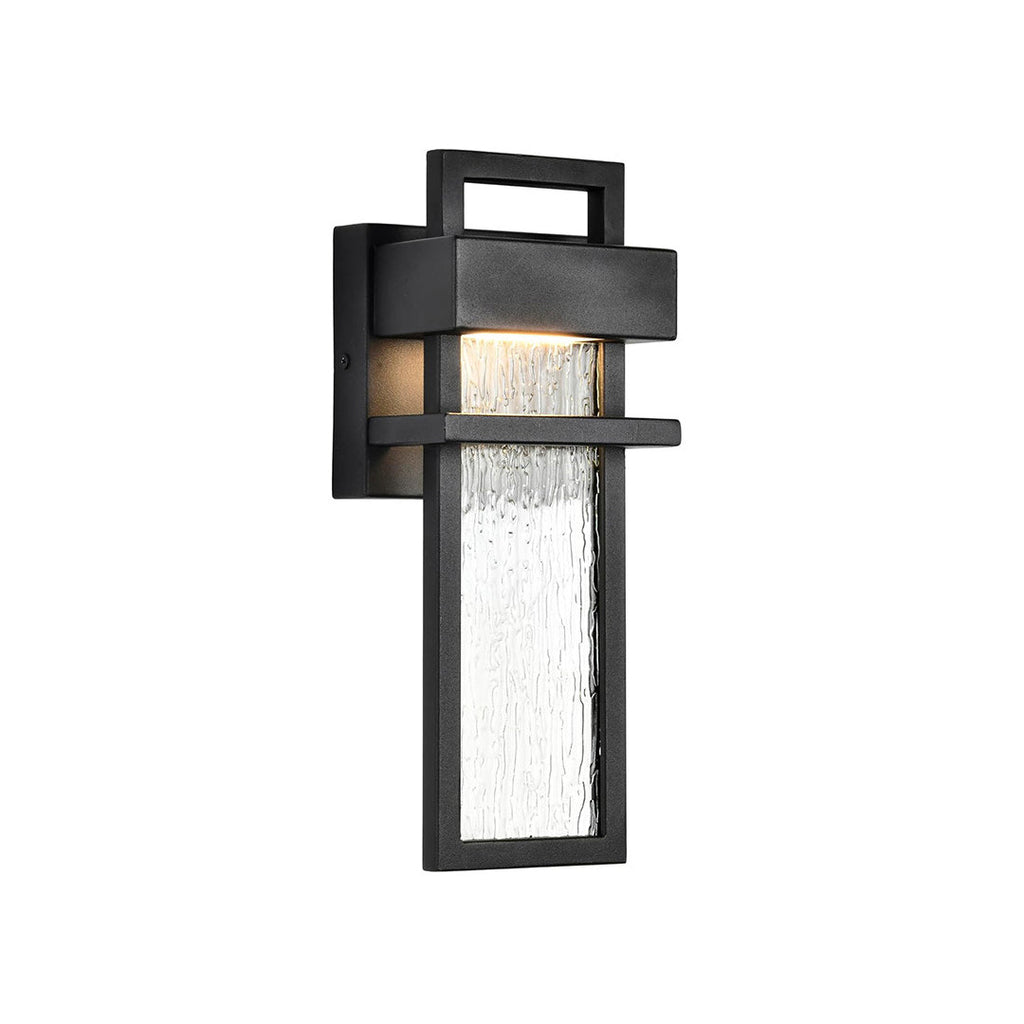 Outdoor Waterproof Black LED Wall Light - Energy Efficient, Stylish Design