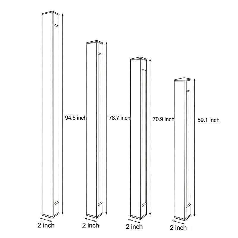 Outdoor Waterproof Black Solar Wall Light - Modern Design