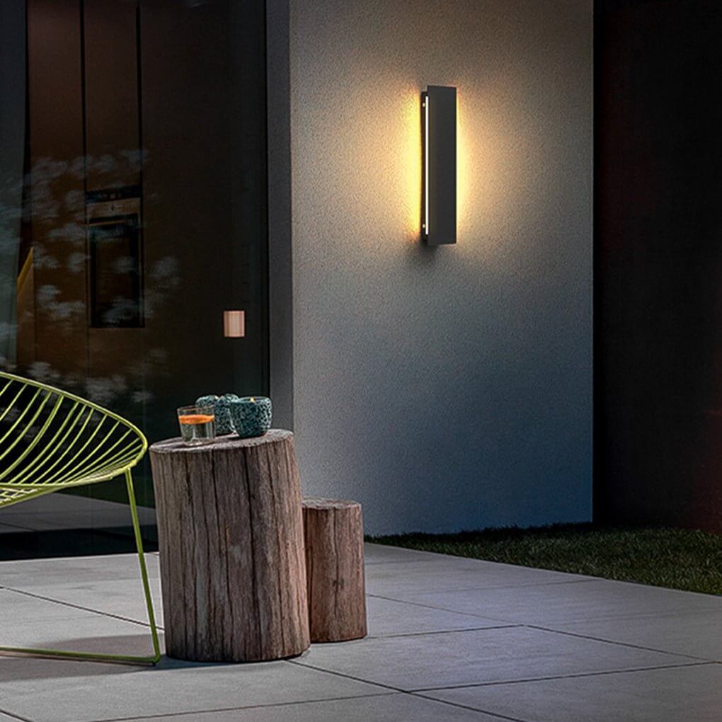 Linear Outdoor Wall Light - Modern Waterproof LED Fixture for Patios, Gardens, and Walkways