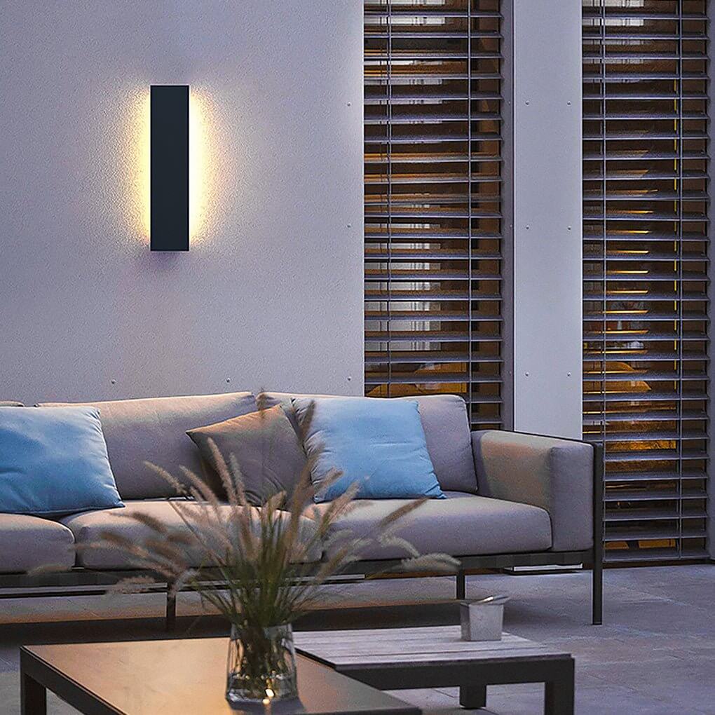 Linear Outdoor Wall Light - Modern Waterproof LED Fixture for Patios, Gardens, and Walkways