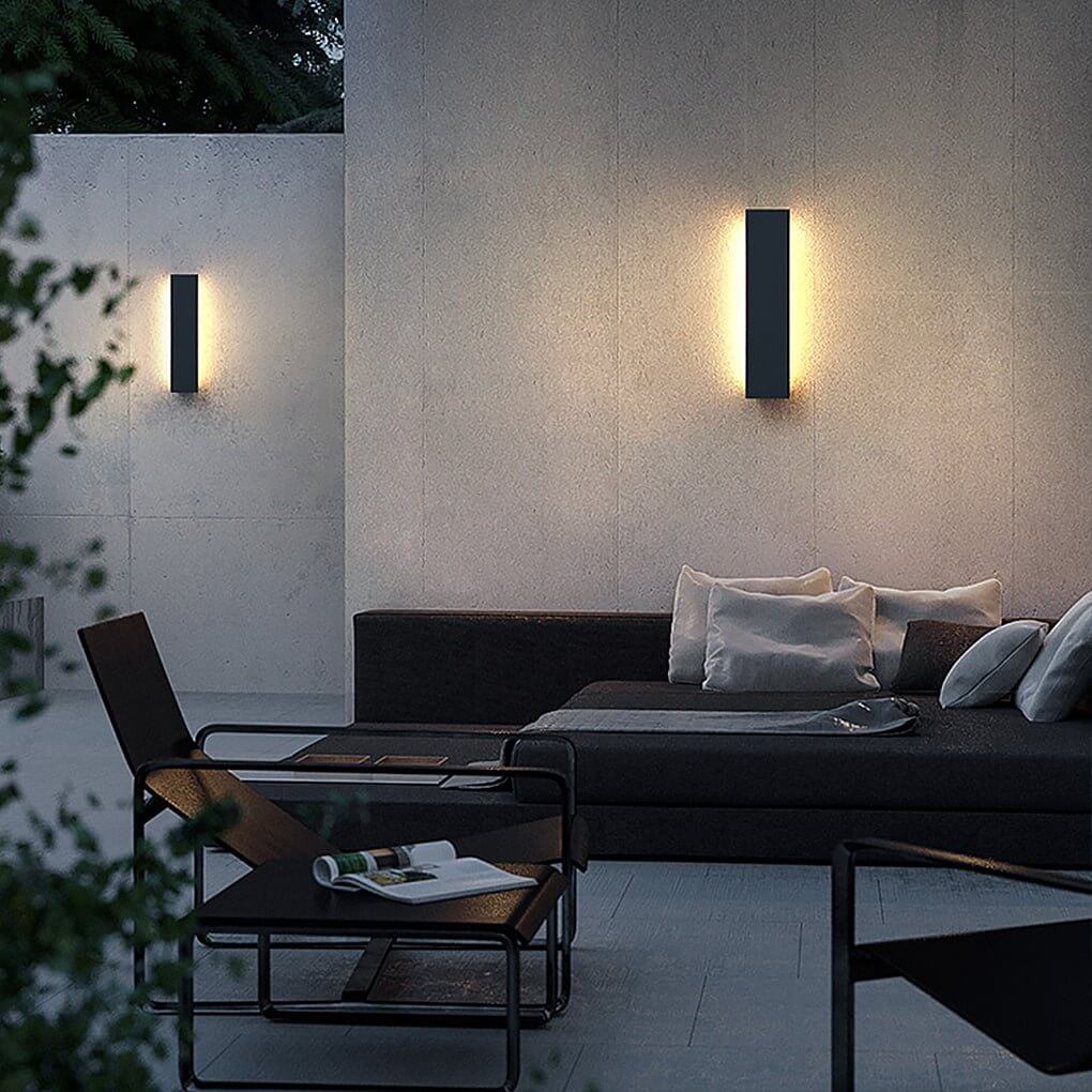 Modern Waterproof Linear Outdoor LED Wall Light