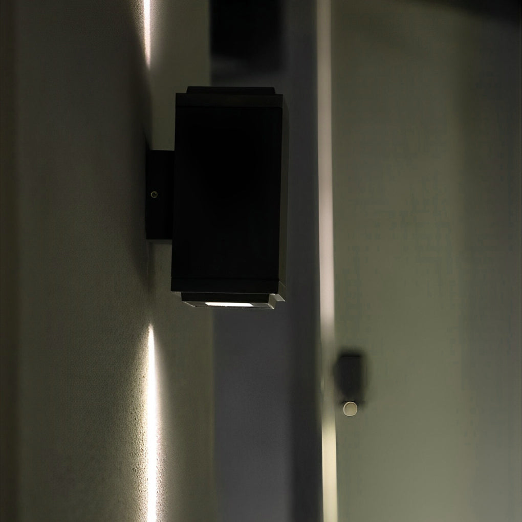 Narrow Beam Up-Down LED Outdoor Wall Sconce - Building Wall Washer Light